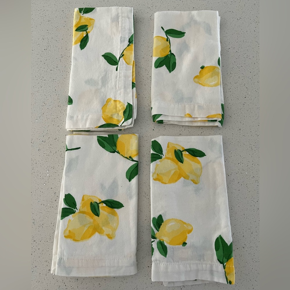 Kate Spade Lemon Cloth Napkins